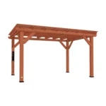 Backyard Discovery Delray 14 x 10 ft. cedar pergola, full structure on a plain background